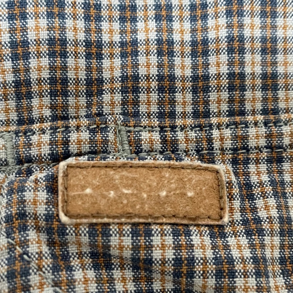 Carhartt Blue Orange Plaid Button Down Long Sleeve Shirt EUC XXL 100% Cotton men - Picture 7 of 11